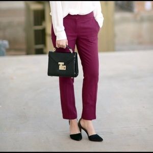 J Crew Campbell Capri Pant Bi-Stretch Wool B0703